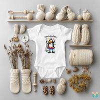 Vibrant Ice Hockey Penguin Design for Kids