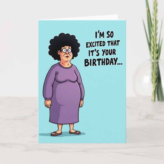 Vibrant Illustrated Birthday Card (Front)