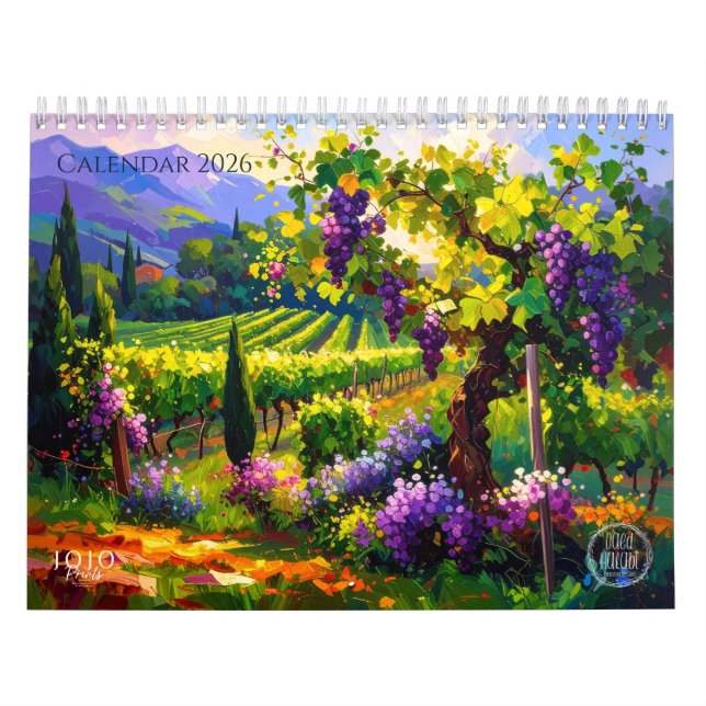 Vibrant Impasto Art Calendar 2026 (Cover)