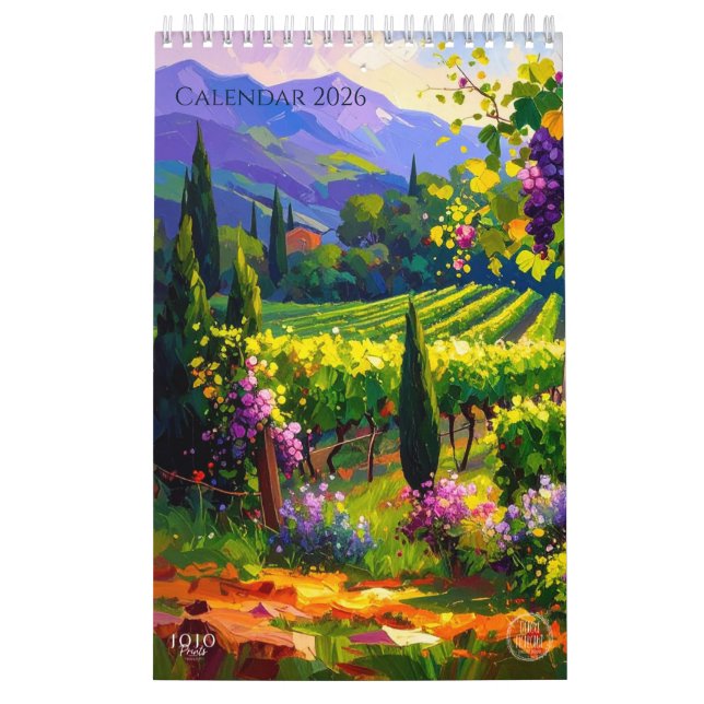 Vibrant Impasto Art Calendar 2026 (Cover)