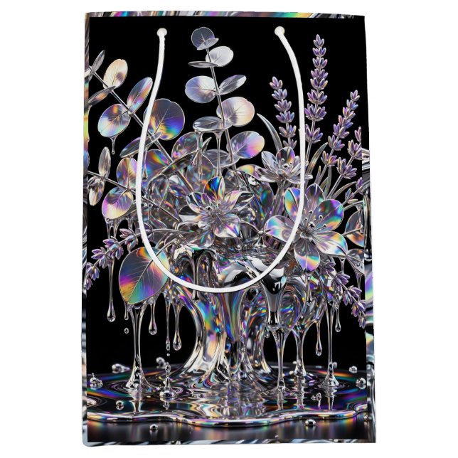 Vibrant Impasto Paint Explosion Gift Bag  (Front)