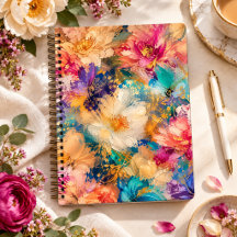 Vibrant Impressionist abstract Floral Oil Painting