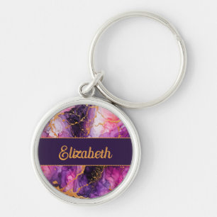 Vibrant Ink Fusion Keychain