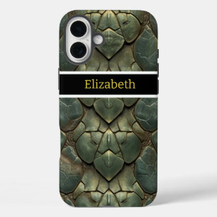 Vibrant, intricate snakeskin patterns iPhone 16 plus case