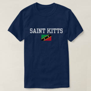 Vibrant Island Pride Saint Kitts Flag T-Shirt