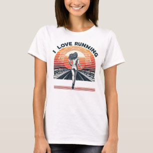 Vibrant J'aime courir T-shirt