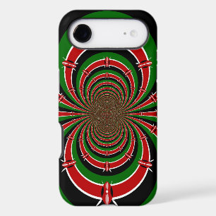 Vibrant Kenya Vision   Mirrored Kenyan Flag Abstra