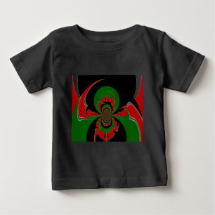 Vibrant Kenyan Flag Pattern: A Powerful Art Baby T-Shirt