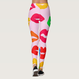 Vibrant Kissed by Colours Pattern Leggings