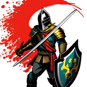  Vibrant Knight T-Shirt Throw Pillow Paper Plates  Thermal Tumbler