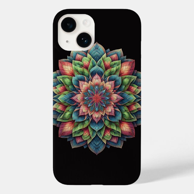 Vibrant Leafy Floral Phone Case - Colourful Nature (Back)