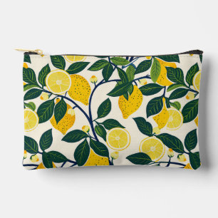 Vibrant Lemon Grove Accessory Pouch