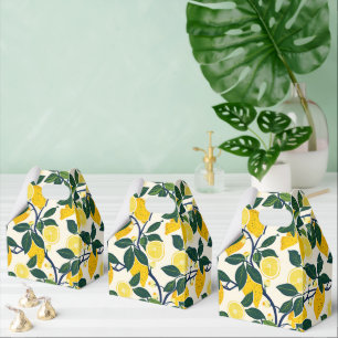 Vibrant Lemon Grove Favor Box