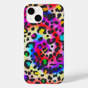 vibrant leopard print Case-Mate iPhone 14 case