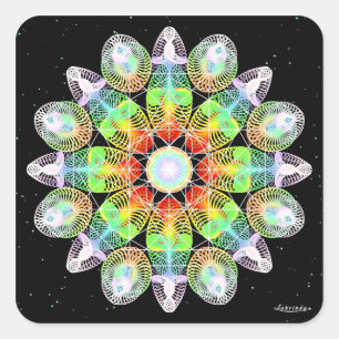 Vibrant Life Square Sticker