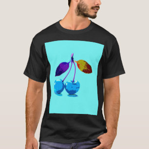 Vibrant light blue cherries  T-Shirt