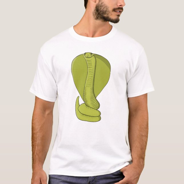 Vibrant Lime Green Cobra T-Shirt (Front)