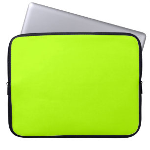 Vibrant Lime Green Colour Ready to Customize Laptop Sleeve