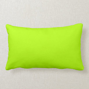 Vibrant Lime Green Colour Ready to Customize Lumbar Pillow