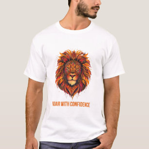 Vibrant Lion Head - Roar with Confidence T-Shirt