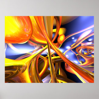 Vibrant Love Abstract Poster