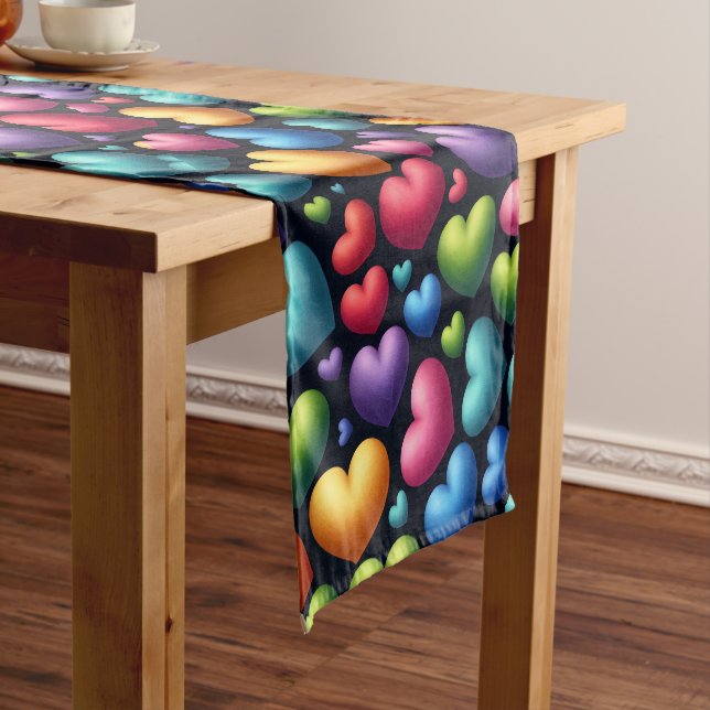 Vibrant Love Short Table Runner (In Situ)