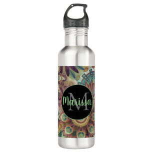 Vibrant Mandalas Monogram 710 Ml Water Bottle