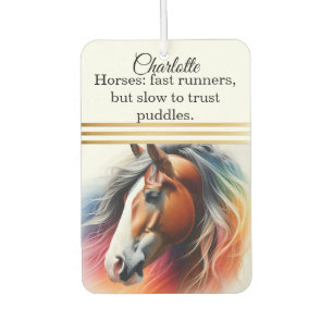 Vibrant-maned horse  air freshener