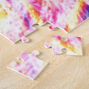 Vibrant Manic Tie Dye Jigsaw Puzzle