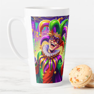 Vibrant Mardi Gras Jester Mug – Colourful Carnival