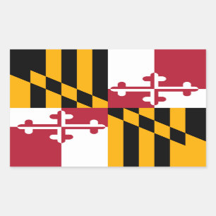 Vibrant Maryland State Flag Sticker