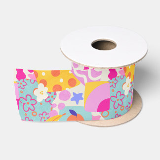 Vibrant Maxi Patchwork Satin Ribbon