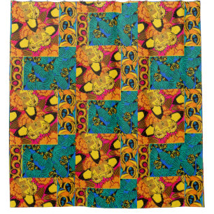 Vibrant Maximalist Pink & Teal Butterfly Art