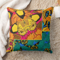 Vibrant Maximalist Pink & Teal Butterfly Art