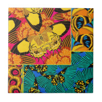 Vibrant Maximalist Pink & Teal Butterfly Art