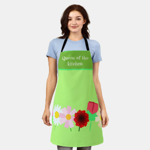 Vibrant Meadow - Abstract Floral Art Apron