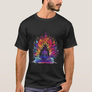 Vibrant Meditation Yoga And Mindfulness T-Shirt