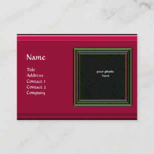 VIBRANT MEMORY3 MONOGRAM gem red Business Card