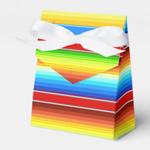 Vibrant Mexican Blanket Traditional Spanish Serape Favor Box