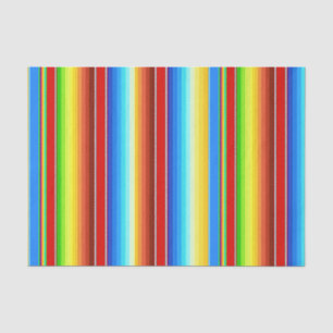 Vibrant Mexican Blanket Traditional Spanish Serape Tissue Paper