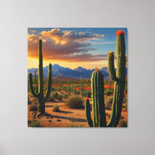 Vibrant Mexican Cactus Art Print