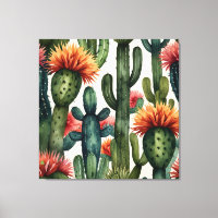  Vibrant Mexican Cactus Art Print