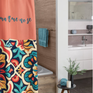 Vibrant Mexican Cantaro Design Customizable Shower