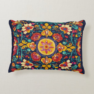 "Vibrant Mexican Fiesta Pillow" Accent Pillow