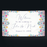 Vibrant Mexican Fiesta Style Rainbow Wedding Banner<br><div class="desc">Beautiful Invitation to celebrate Special occasions and festivals comes with digital and E-invitation as per your request. We would love to replicate our designs to make multiple products like rsvp cards, labels envelopes, and more. Customization is available for ready to print on request at info@shamaurcreatif@gmail.com. Look Forward to hearing from...</div>