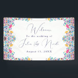 Vibrant Mexican Fiesta Style Rainbow Wedding Banner<br><div class="desc">Beautiful Invitation to celebrate Special occasions and festivals comes with digital and E-invitation as per your request. We would love to replicate our designs to make multiple products like rsvp cards, labels envelopes, and more. Customization is available for ready to print on request at info@shamaurcreatif@gmail.com. Look Forward to hearing from...</div>