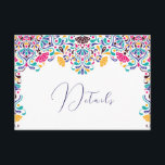 Vibrant Mexican Fiesta Style Rainbow Wedding Enclosure Card<br><div class="desc">Beautiful Invitation to celebrate Special occasions and festivals comes with digital and E-invitation as per your request. We would love to replicate our designs to make multiple products like rsvp cards, labels envelopes, and more. Customization is available for ready to print on request at info@shamaurcreatif@gmail.com. Look Forward to hearing from...</div>
