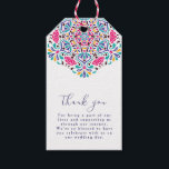 Vibrant Mexican Fiesta Style Rainbow Wedding Gift Tags<br><div class="desc">Beautiful Invitation to celebrate Special occasions and festivals comes with digital and E-invitation as per your request. We would love to replicate our designs to make multiple products like rsvp cards, labels envelopes, and more. Customization is available for ready to print on request at info@shamaurcreatif@gmail.com. Look Forward to hearing from...</div>