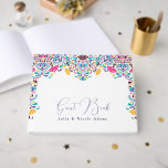 Vibrant Mexican Fiesta Style Rainbow Wedding Guest Book<br><div class="desc">Beautiful Invitation to celebrate Special occasions and festivals comes with digital and E-invitation as per your request. We would love to replicate our designs to make multiple products like rsvp cards, labels envelopes, and more. Customization is available for ready to print on request at info@shamaurcreatif@gmail.com. Look Forward to hearing from...</div>
