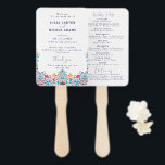 Vibrant Mexican Fiesta Style Rainbow Wedding Hand Fan<br><div class="desc">Beautiful Invitation to celebrate Special occasions and festivals comes with digital and E-invitation as per your request. We would love to replicate our designs to make multiple products like rsvp cards, labels envelopes, and more. Customization is available for ready to print on request at info@shamaurcreatif@gmail.com. Look Forward to hearing from...</div>